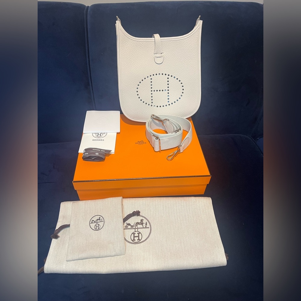 Hermès Evelyne 23 Poche III – Craie – Brand New In Box BNIB G Stamp 2026 PHW